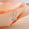 Sterling Silver Floating Crystal Ear Hook - sterling silver-NuNu jewellery