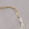 Sterling Silver Multi Strand Freshwater Pearls Necklace - sterling silver-NuNu jewellery