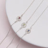 Birthstone Necklace Or Bracelet - sterling silver-NuNu jewellery