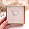 Sterling Silver 40th Beads Necklace - sterling silver-NuNu jewellery