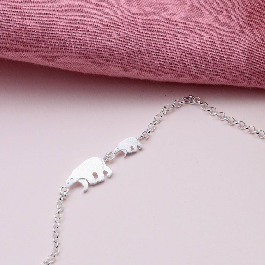Sterling Silver Bears Bracelet For Mother's Day - sterling silver-NuNu jewellery