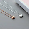 Distance Means So Little Friendship Heart Necklace - sterling silver-NuNu jewellery
