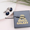 Star War Star Sign Cuff links For Men - sterling silver-NuNu jewellery