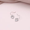 Granny I Love You Crystal Hearts Earrings - sterling silver-NuNu jewellery