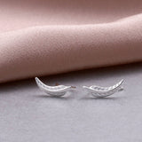 Sterling Silver Feather Climber - sterling silver-NuNu jewellery