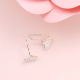 Sterling Silver Ginkgo Leaf Hook - sterling silver-NuNu jewellery