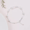 Sterling Silver Multi Pearls Bracelet - sterling silver-NuNu jewellery