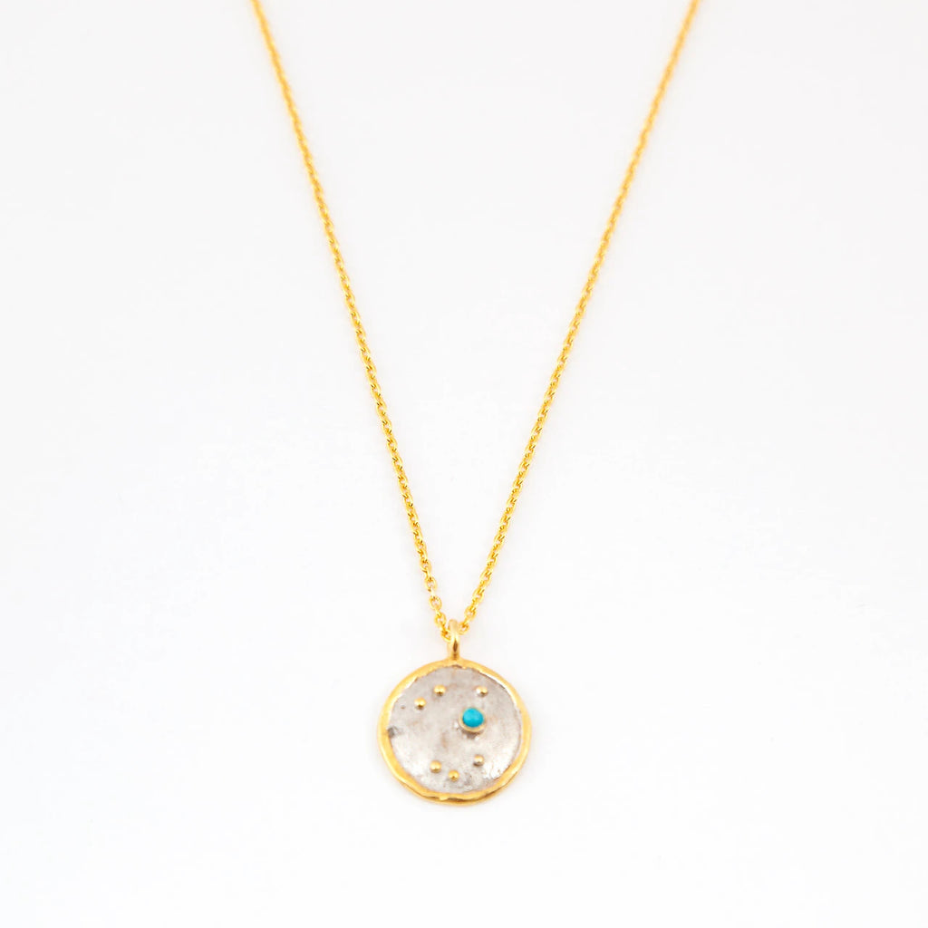 Solid Sterling Silver Constellation Birthstone Necklace-LIBRA,SCORPIO,SAGITTARIUS - sterling silver-NuNu jewellery