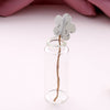Message Bottle Earrings 'Flower And Rain' - sterling silver-NuNu jewellery
