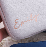 Velvet Jewellery Box With Rose Gold Personalised - sterling silver-NuNu jewellery