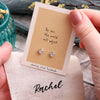 Gift Bag 'Be You' Crystal Planet Earrings - sterling silver-NuNu jewellery